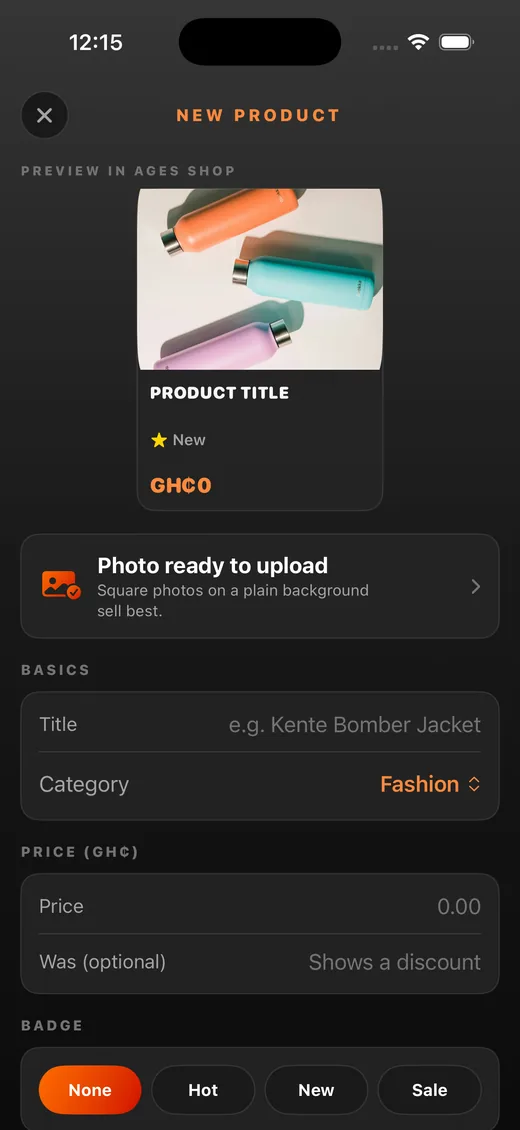 AgesSync product editor